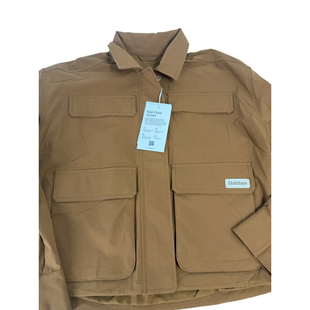 Halfdays Women's Nan Field Jacket Full Zip Nuthatch Brown Size XSMALL XS NWT - Picture 5 of 6